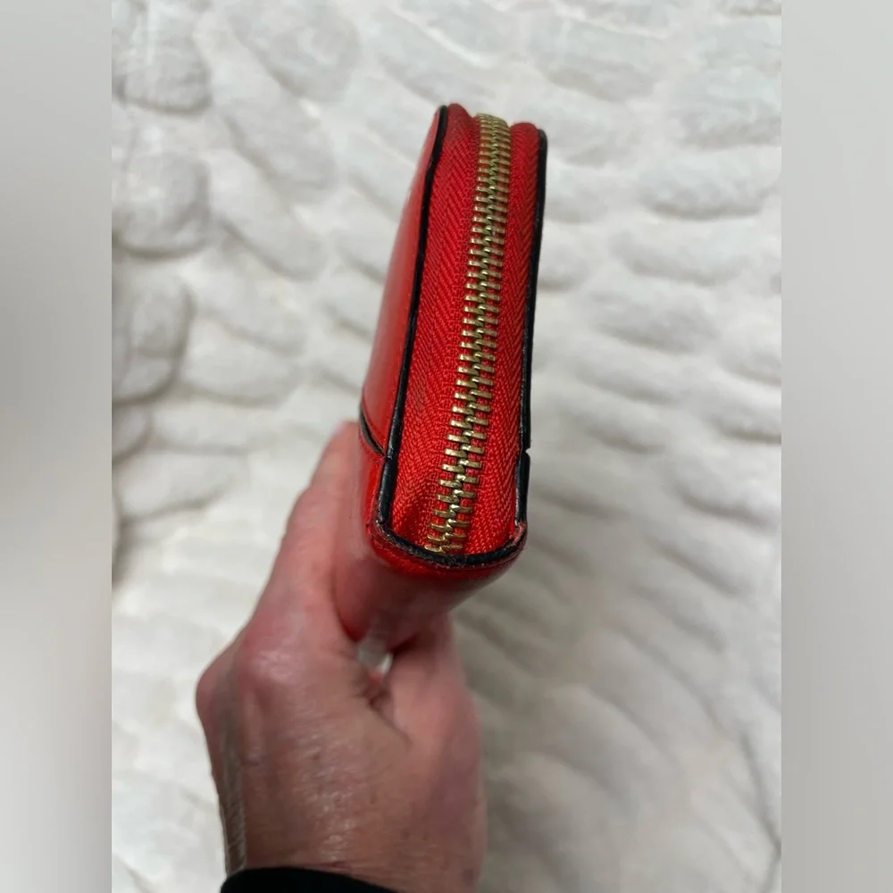 LOEWE RED LEATHER PUZZLE LONG ZIP WALLET - Picture 5 of 10